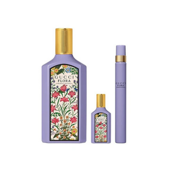 Gucci Flora Gorgeous Magnolia Eau de Parfum for Women – 100ml (3 Pcs Set)