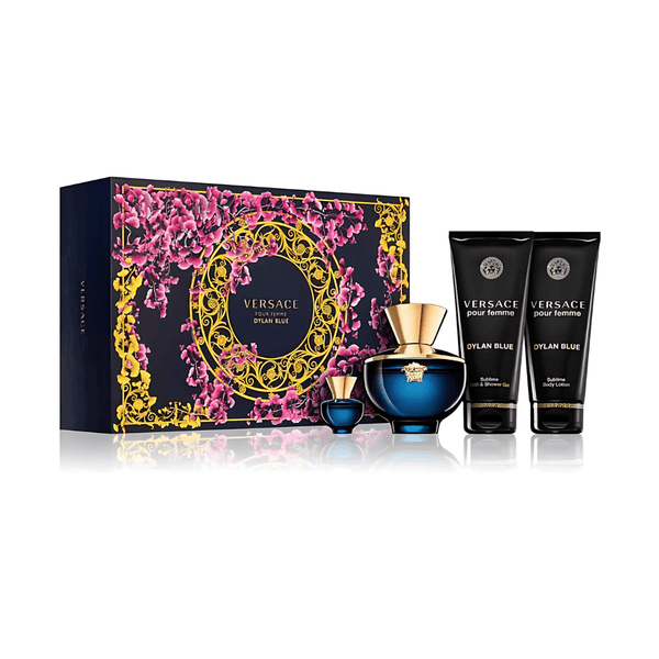 Versace Pour Femme Dylan Blue 100Ml 4Pcs Set 