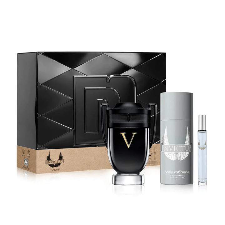 Paco Rabanne Invictus Victory Extreme Edp 100ml 3Pcs Set